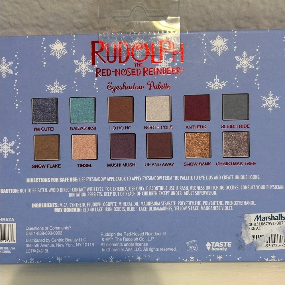 Rudolph Red-Nosed Reindeer Eyeshadow Palette